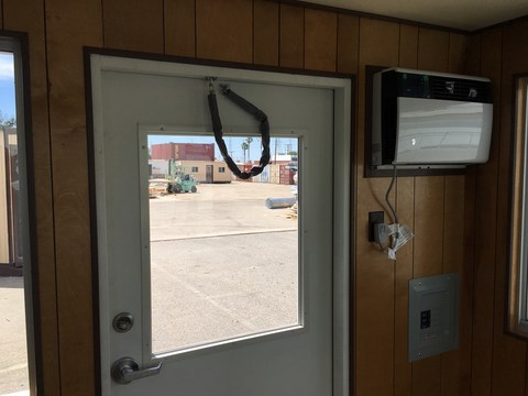 portable guard house interior