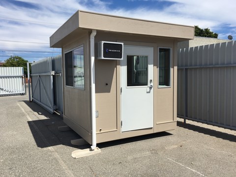 8'x8' portable guard house exterior