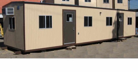 portable office buildiing skid mounte