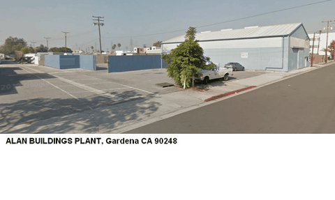 Alan Portab Buildings Factory Gardena CA