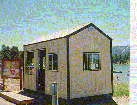 guard station with snow load roof portable guard station, prefabricated security booth, forkliftable guard house, guard shack