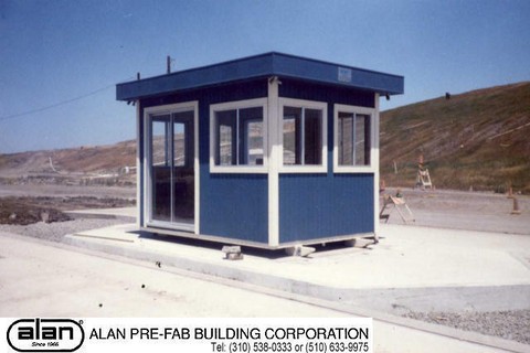 portable guard station, prefabricated security booth, forkliftable guard house, guard shack