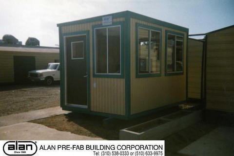 portable guard station, prefabricated security booth, forkliftable guard house, guard shack