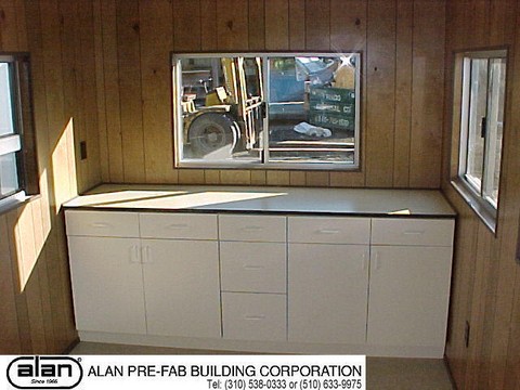 security booth interior, portable guard station, prefabricated security booth, forkliftable guard house, guard shack