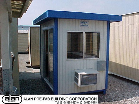 portable guard station, prefabricated security booth, forkliftable guard house, guard shack