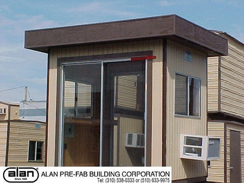 portable guard station, prefabricated security booth, forkliftable guard house, guard shack