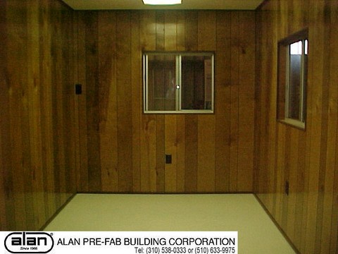 portable office interior, ground level office interior